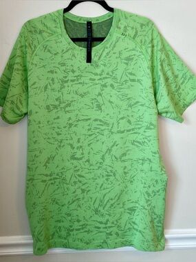 Lululemon Metal Vent Tech Athletic Short-Sleeve Shirt - Scream Green Poly/Nylon